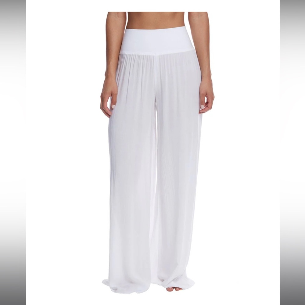 Hard Tail white linen pants